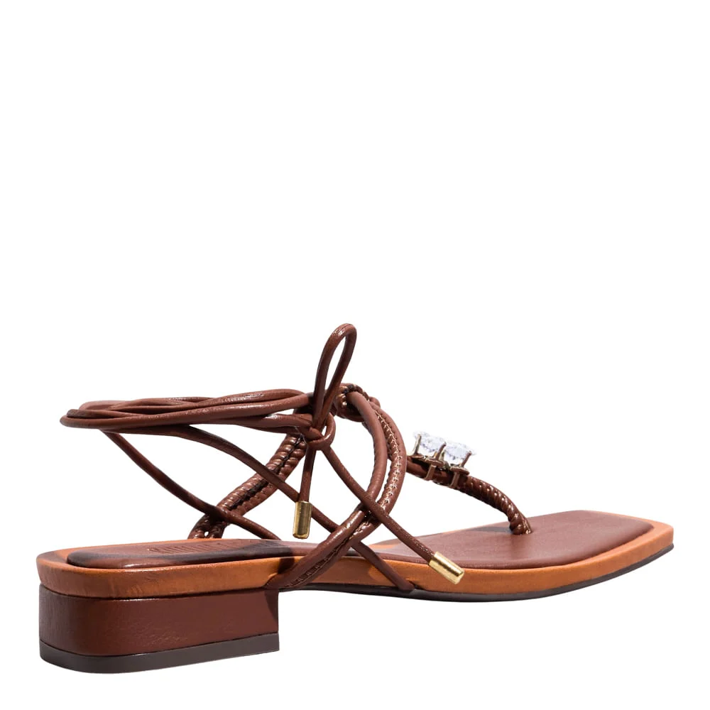 Rasteira Napa Soft Terra - vista 3 de 5