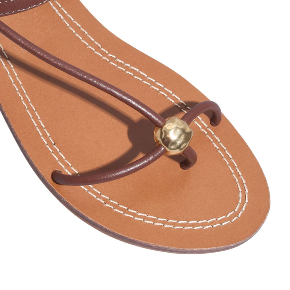 Rasteira Napa Soft Terra - vista 5 de 5