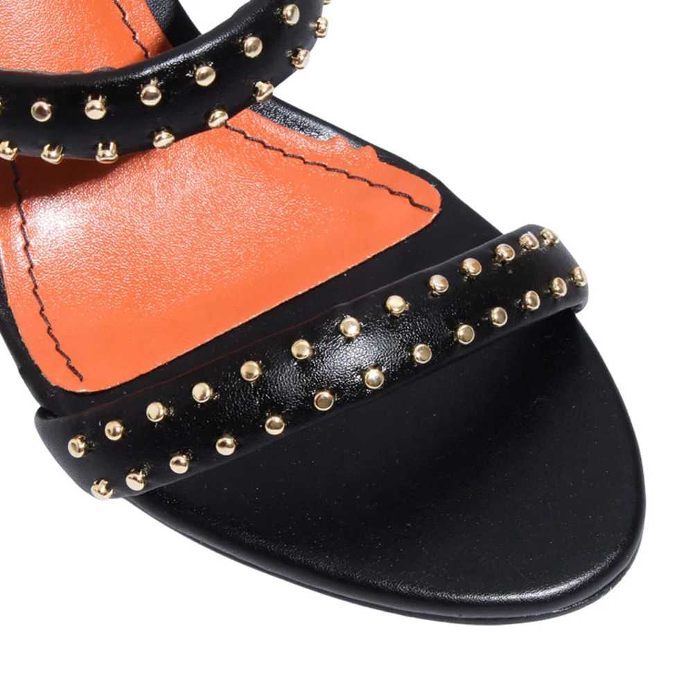 Mule Couro Confort Preto - vista 4 de 4