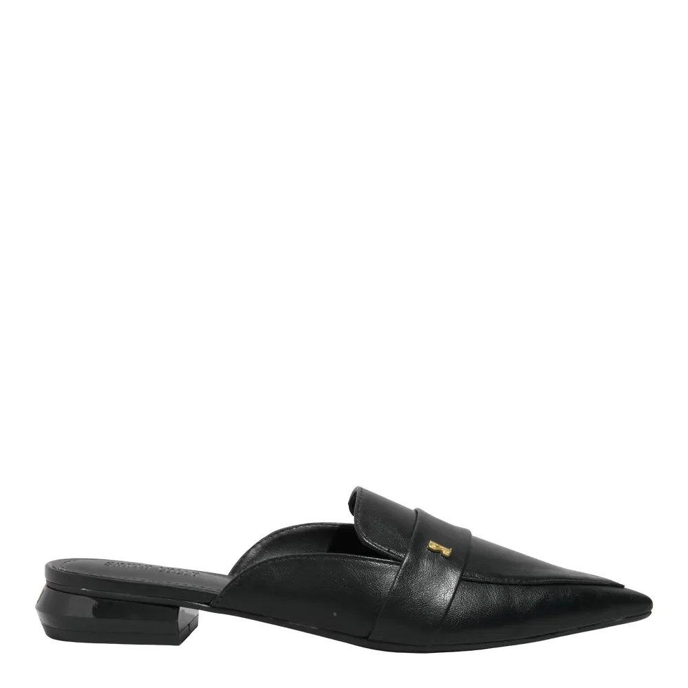 Mocassim Mule Napa Madri Bico Fino Preto - vista 1 de 5