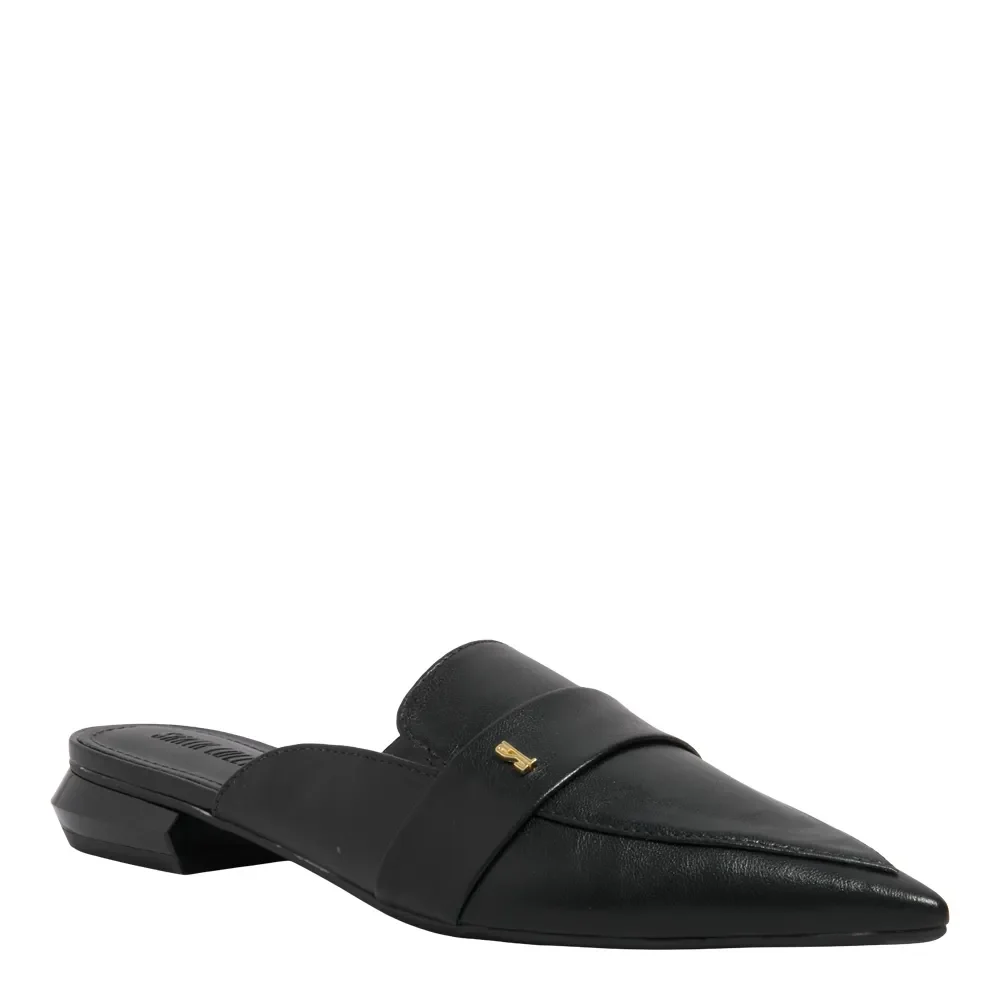 Mocassim Mule Napa Madri Bico Fino Preto - vista 2 de 5
