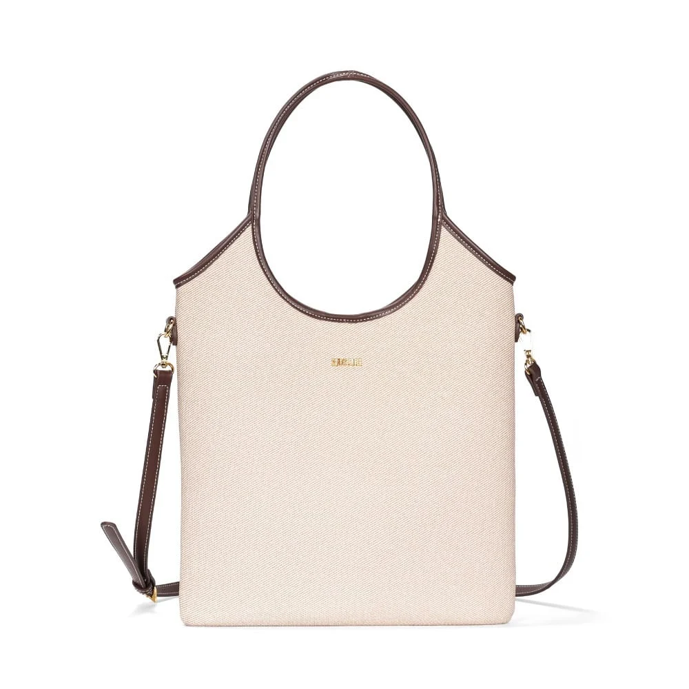 Bolsa Shopper Canvas Alça Dupla Off White - vista 1 de 3