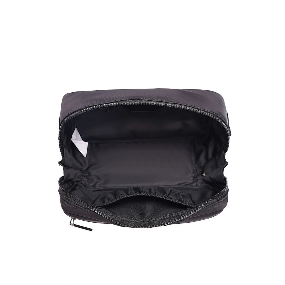 Bolsa Pochete Nylon Preto Alça Gorgurão - vista 7 de 7
