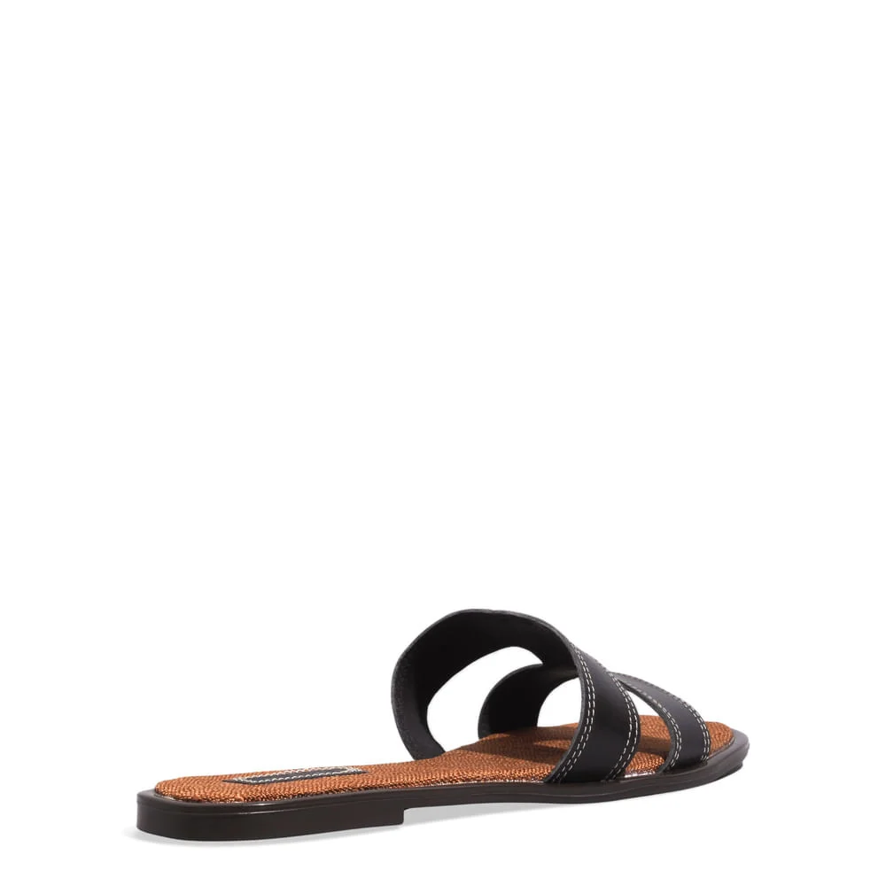 Rasteira Couro Nobre Soft Preto - vista 3 de 4