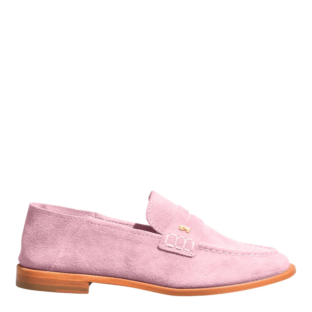 Mocassim Couro Camurça Baby Pink - vista 1 de 4