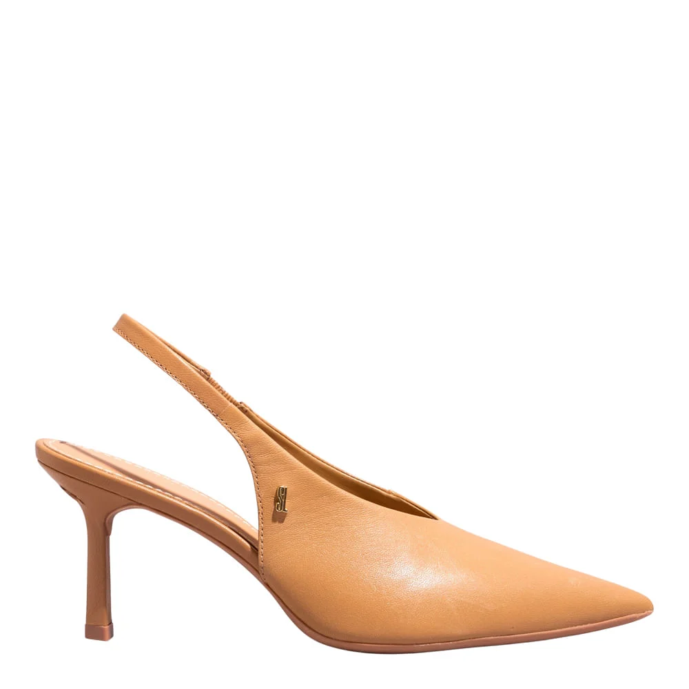 Scarpin Couro Pelica Soft Bege Egido - vista 1 de 3