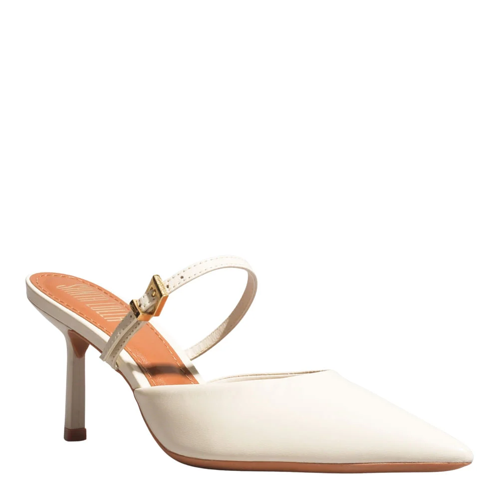 Mule Couro Pelica Soft New Marfim - vista 2 de 3