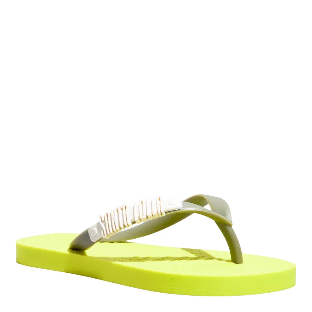 Flip Flop Borracha Amarelo Lime Fluor - vista 2 de 4