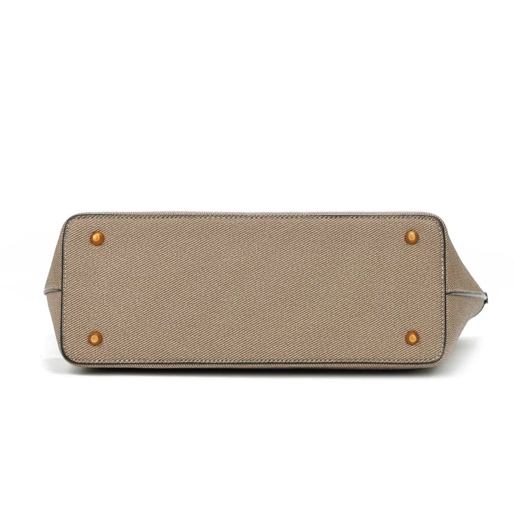 Bolsa Shopper Canvas Bege Escuro - vista 6 de 7