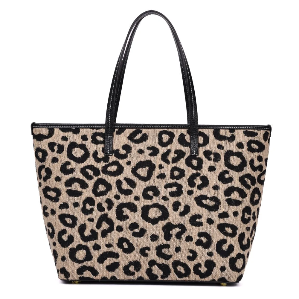Bolsa Shopper Animal Print Onça - vista 5 de 7