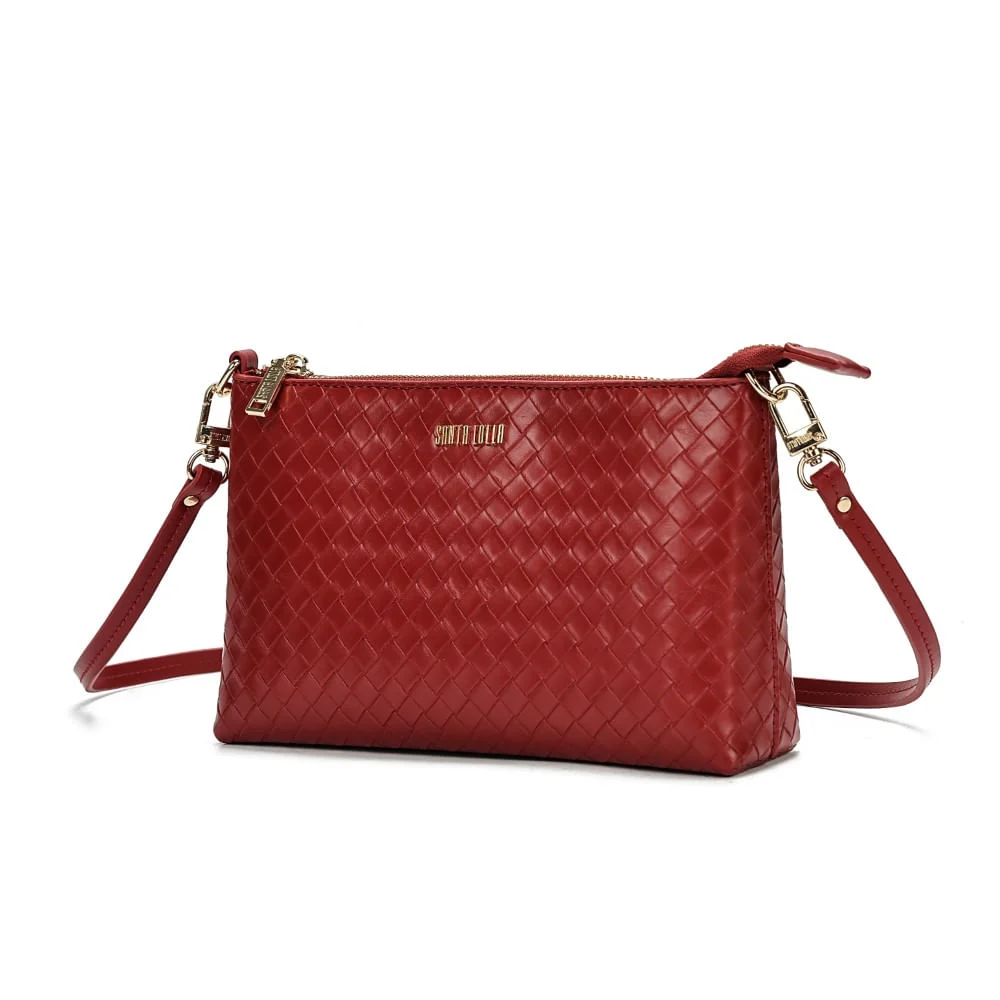 Clutch Soft Vermelha Ruby Alça Transversal - vista 3 de 7