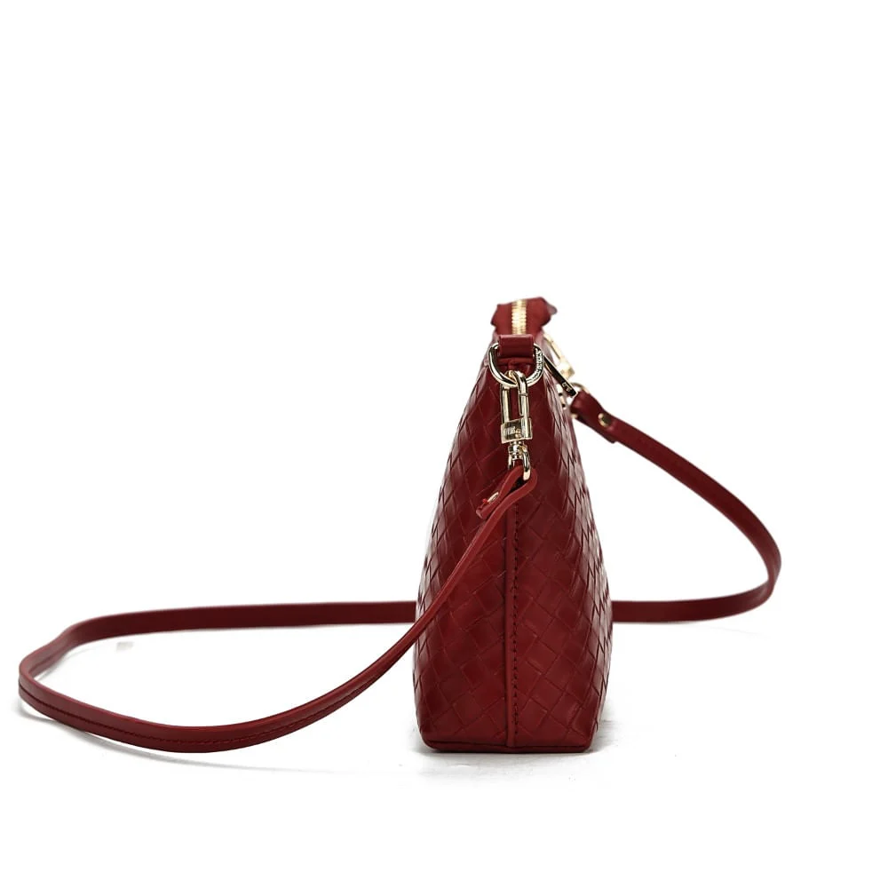 Clutch Soft Vermelha Ruby Alça Transversal - vista 4 de 7