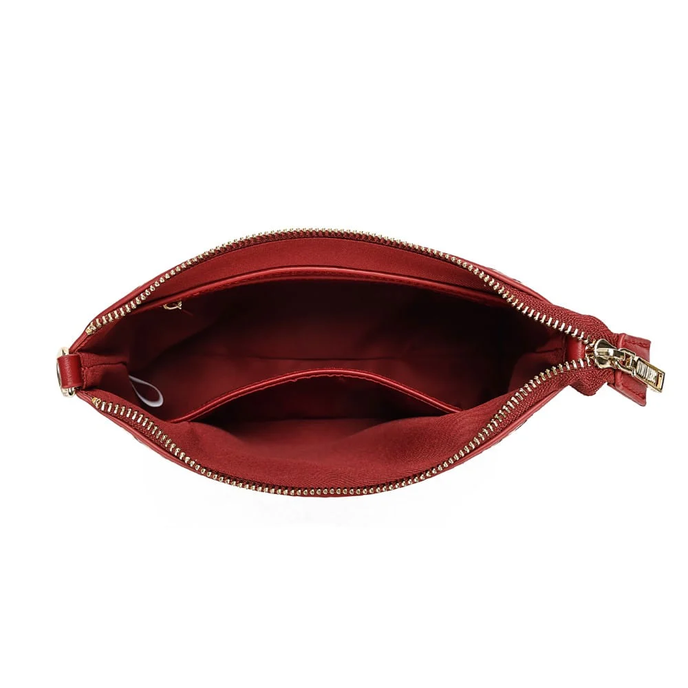 Clutch Soft Vermelha Ruby Alça Transversal - vista 7 de 7
