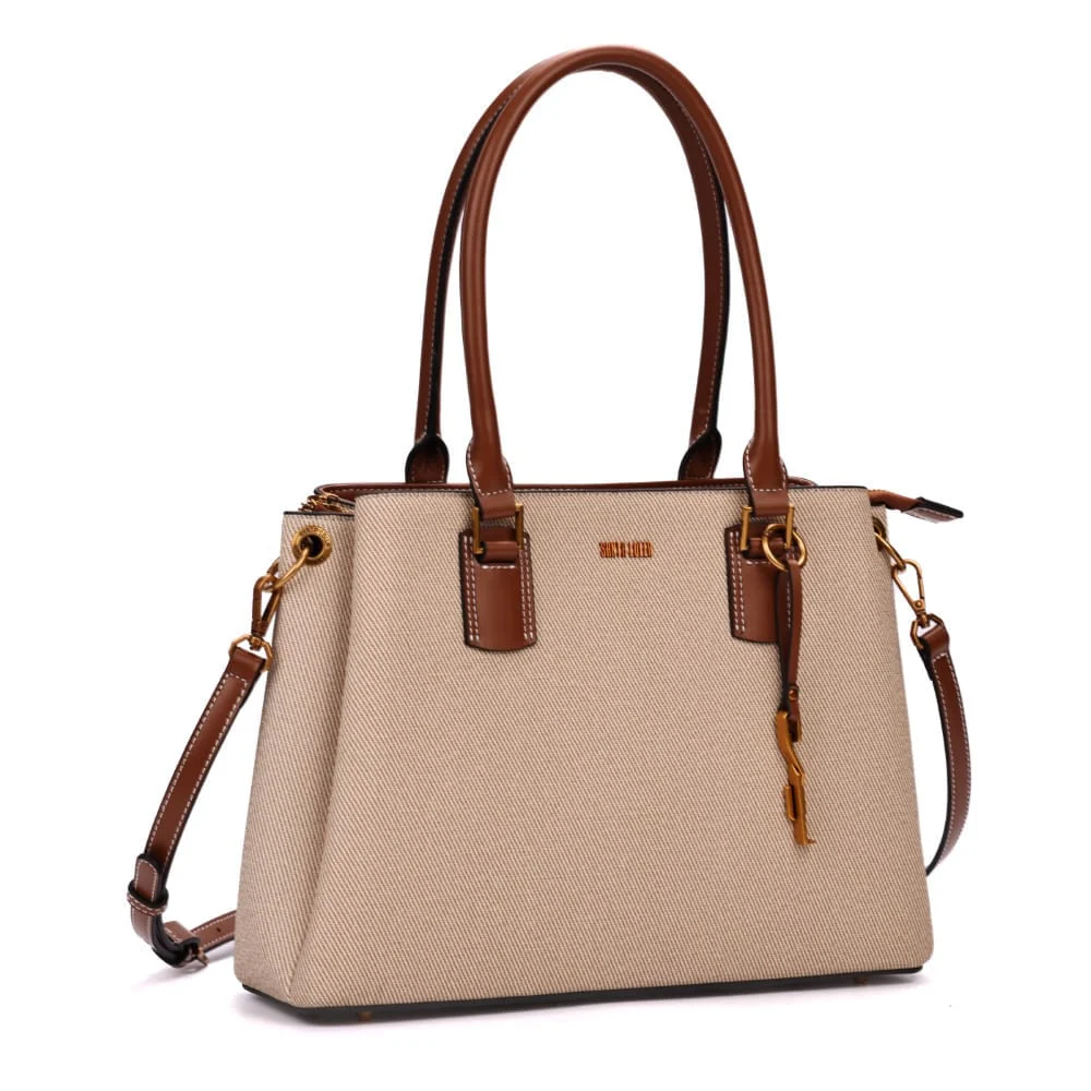 Bolsa Tote Bag Canvas Bege Fog Alça Transversal - vista 2 de 7