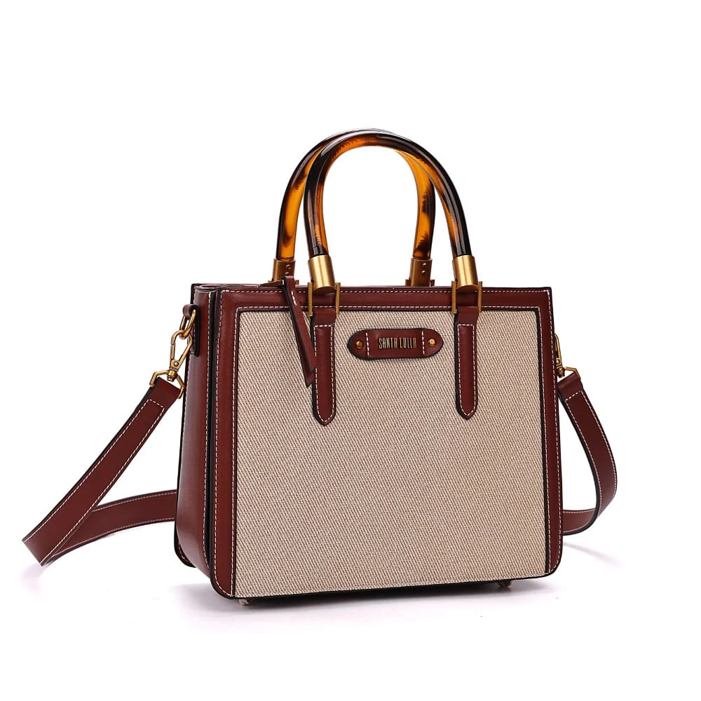 Bolsa Tote Canvas Marfim Transversal - vista 2 de 7