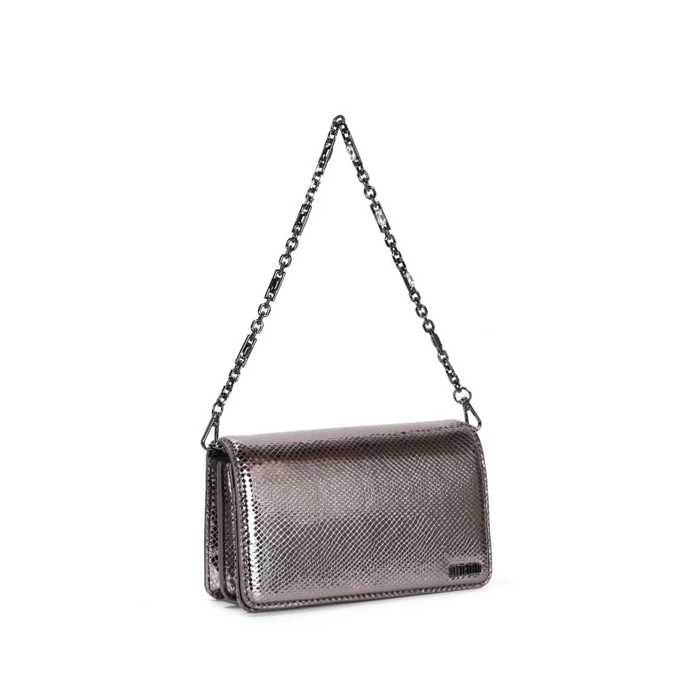 Bolsa P Material Metalizado Grafite 2 - vista 2 de 3