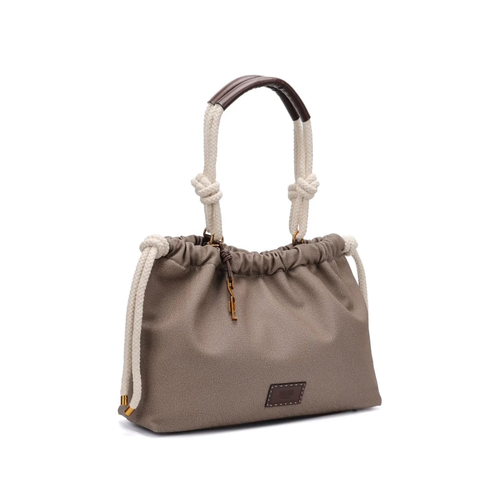 Bolsa Shopper Canvas Grande Bege Mocha - vista 2 de 6