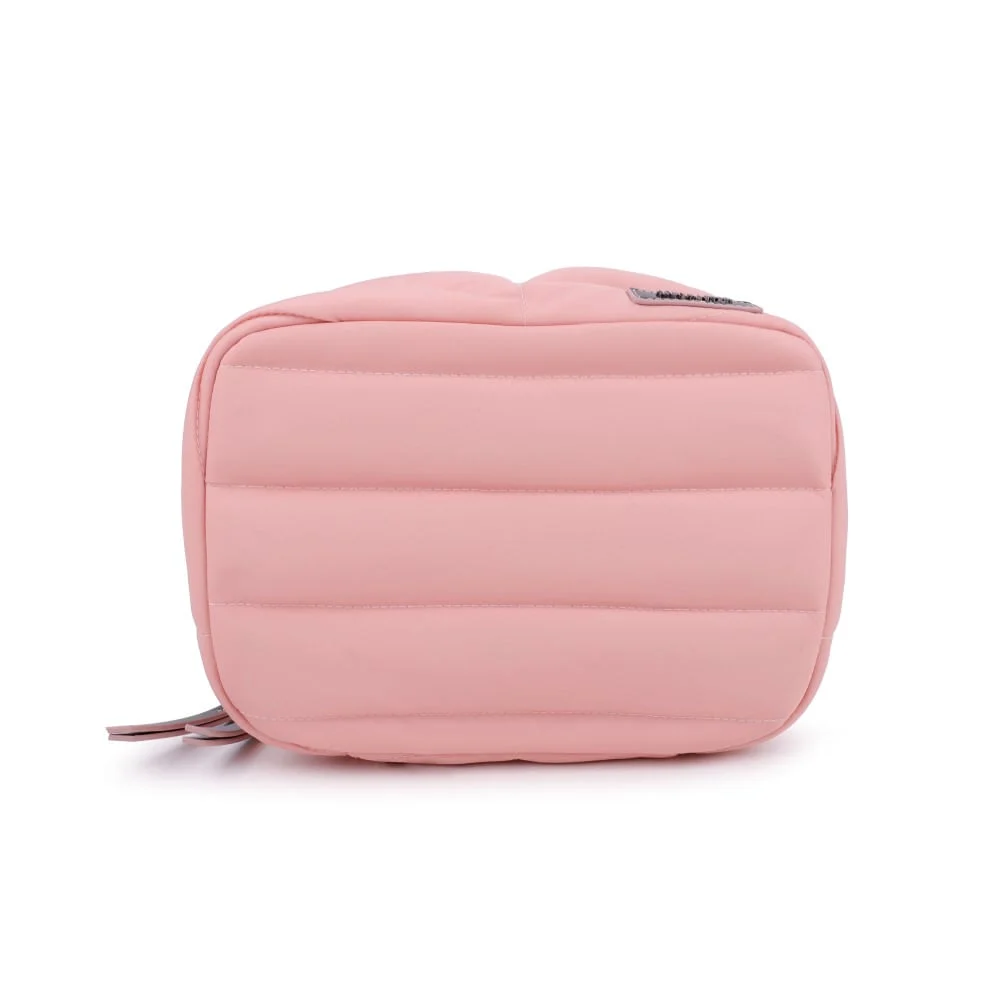 Necessaire Frasqueira Nylon Rosa Bebê - vista 4 de 5