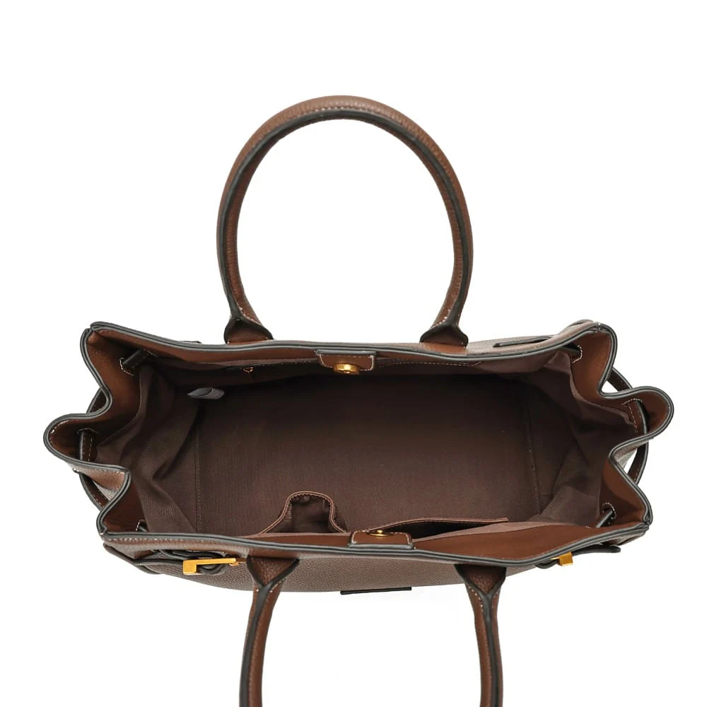 Bolsa Tote Grande Floater Marrom Dark Cocoa Alça de Ombro - vista 7 de 7