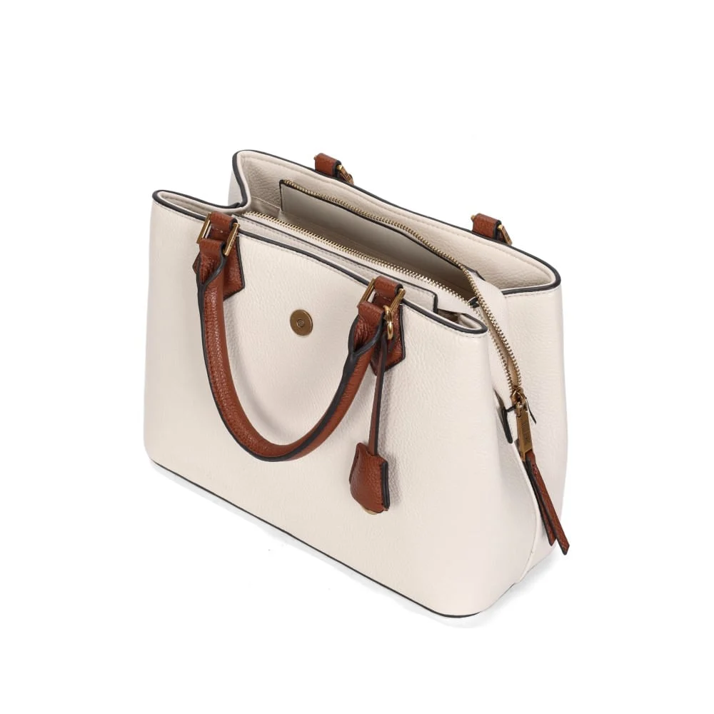 Bolsa Tote Grande Floater Marfim Alça Transversal - vista 3 de 3