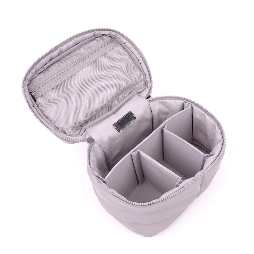 Necessaire Frasqueira Nylon Cinza Fog - vista 5 de 6