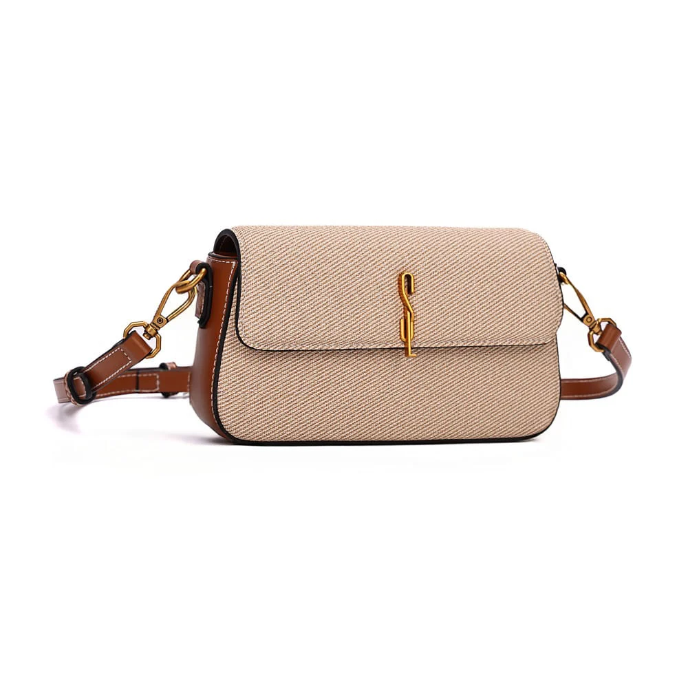 Bolsa Canvas Bege Transversal - vista 2 de 7