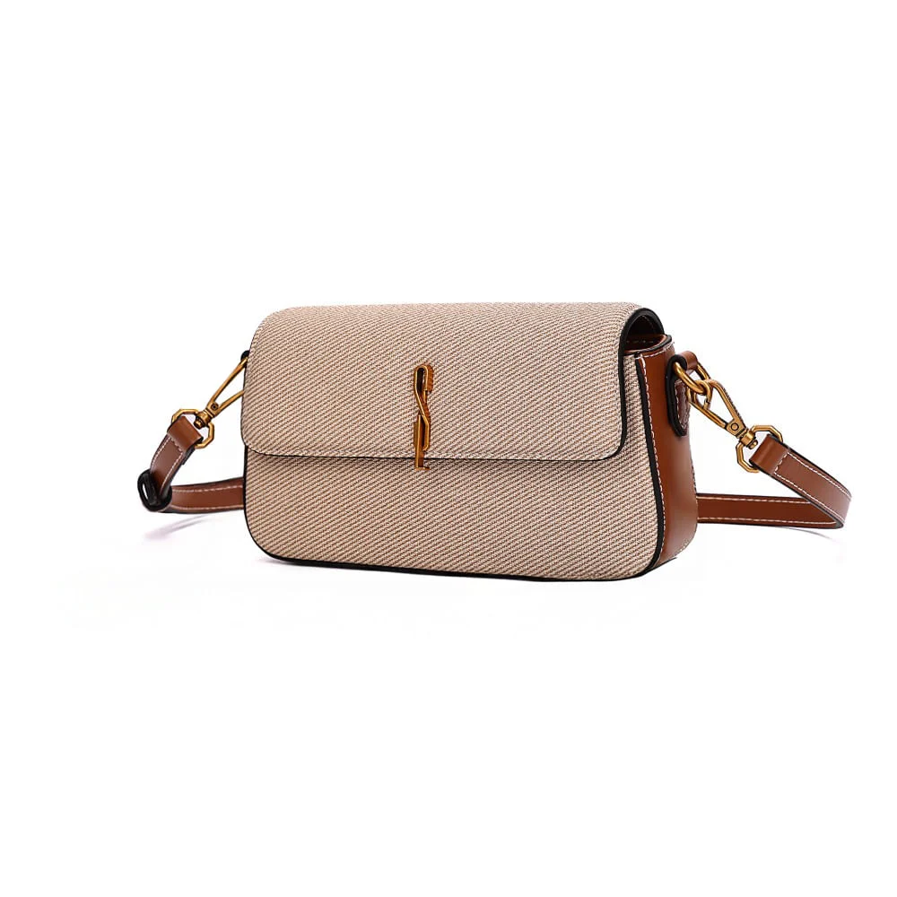 Bolsa Canvas Bege Transversal - vista 3 de 7