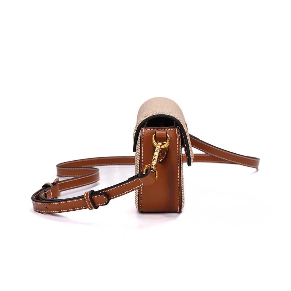 Bolsa Canvas Bege Transversal - vista 4 de 7