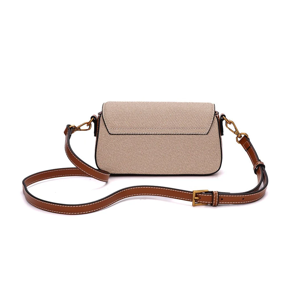 Bolsa Canvas Bege Transversal - vista 5 de 7