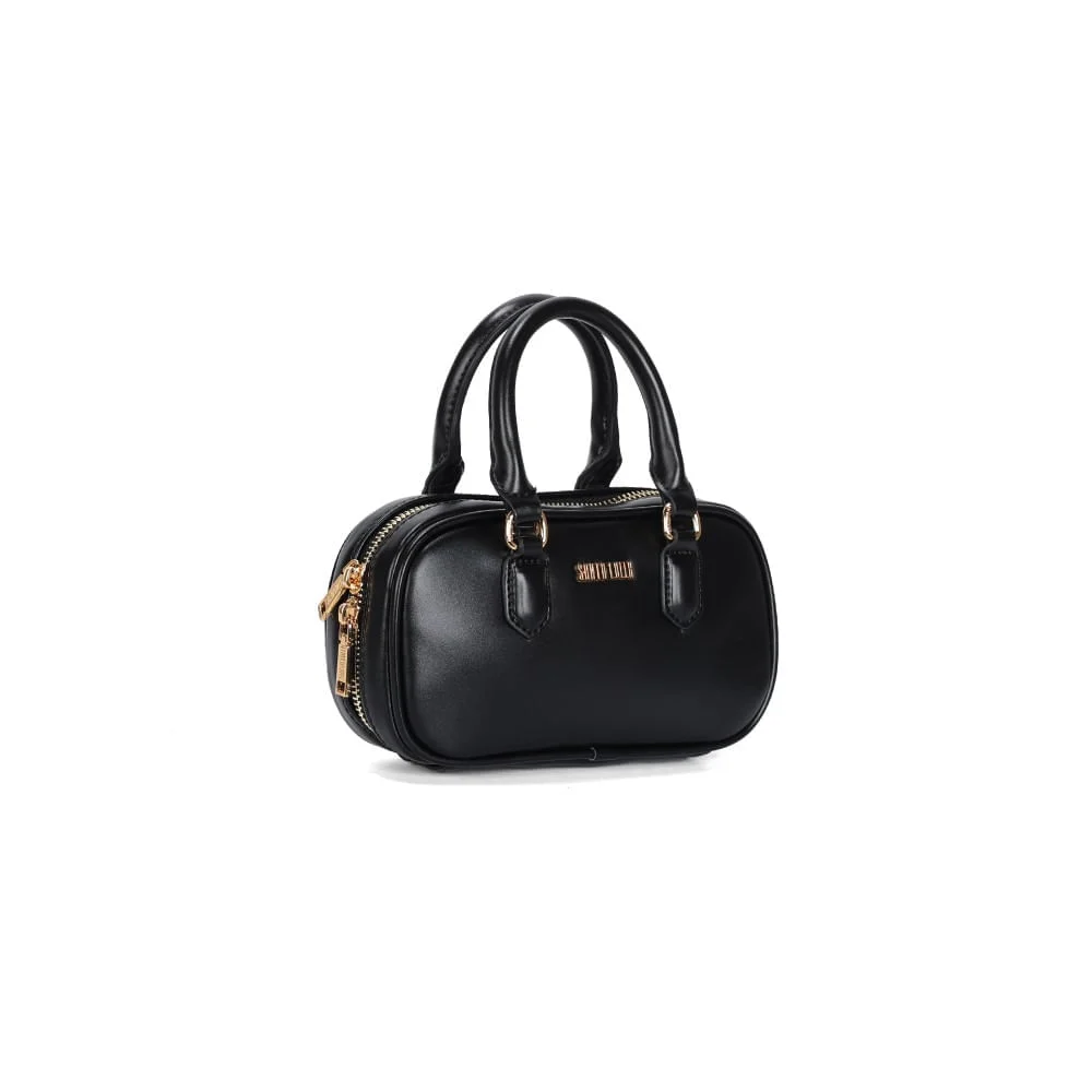 Bolsa Pequena Preta Soft Alça Transversal - vista 2 de 3