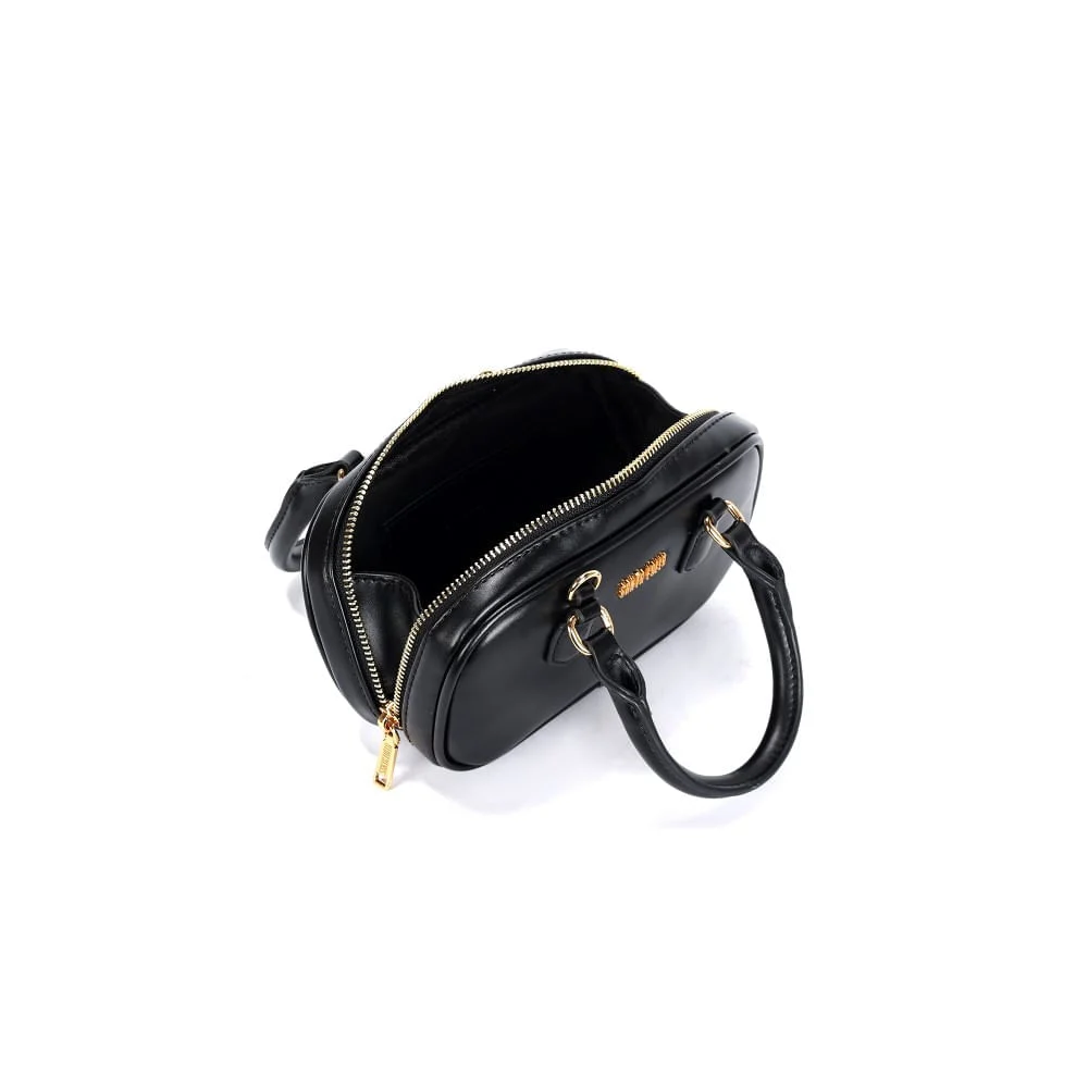 Bolsa Pequena Preta Soft Alça Transversal - vista 3 de 3