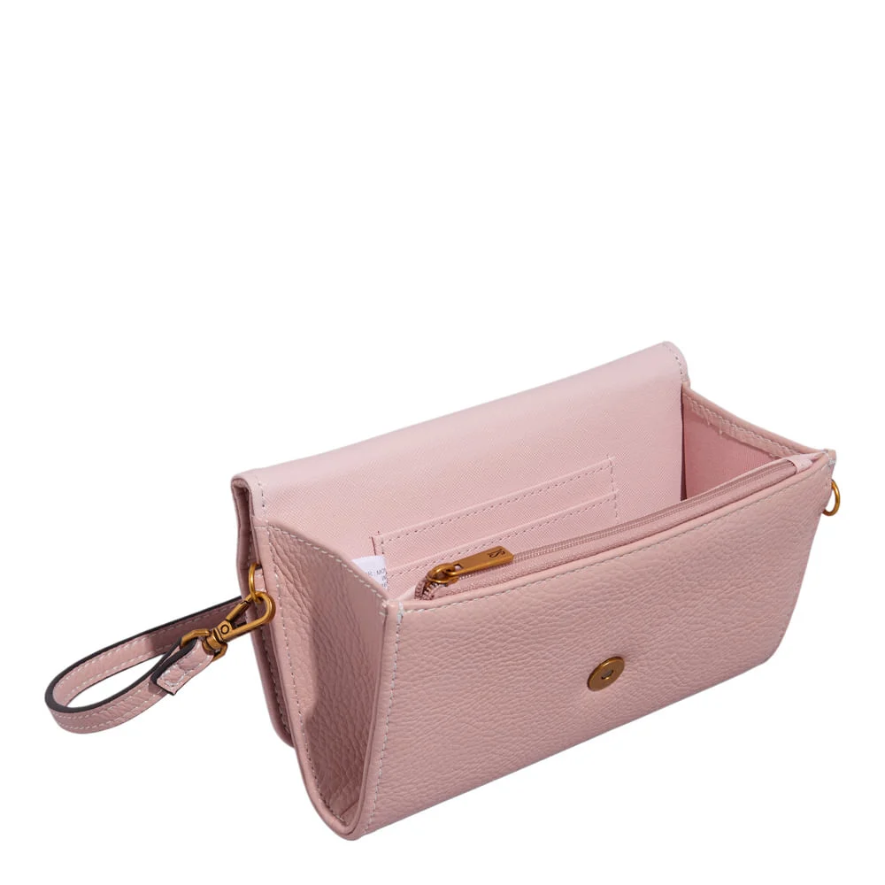 Bolsa Carteira Floater Alça Transversal Rosa Baby Pink - vista 3 de 3
