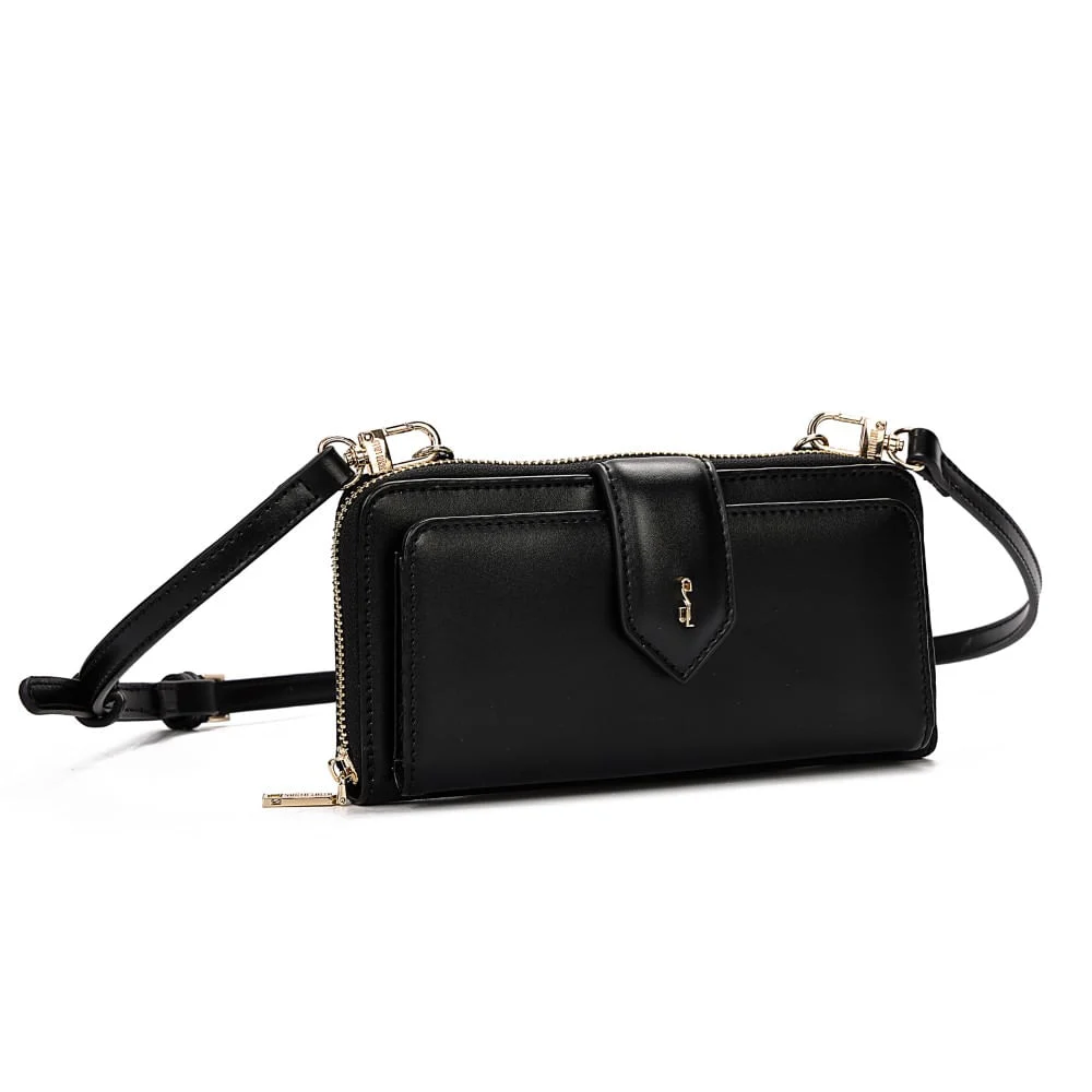Bolsa Carteira Alça Transversal  Soft Preto - vista 2 de 7