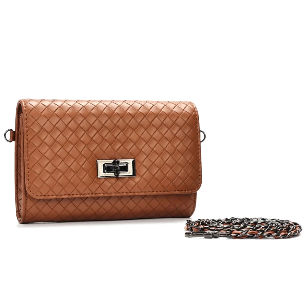 Bolsa Carteira Alça Transversal Soft Marrom Camelo - vista 2 de 7