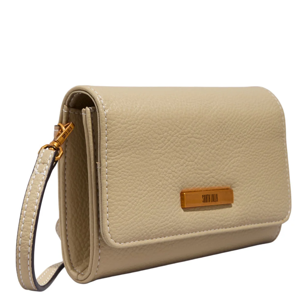 Bolsa Carteira Floater Bege New Sand Alça Transversal - vista 2 de 3