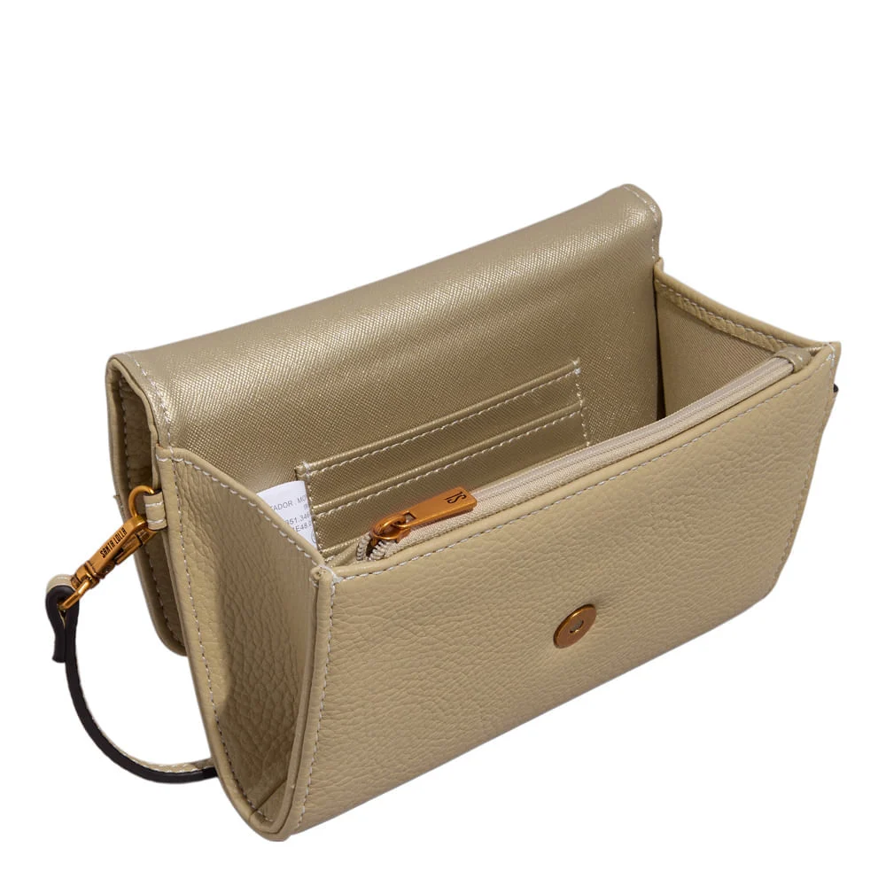 Bolsa Carteira Floater Bege New Sand Alça Transversal - vista 3 de 3