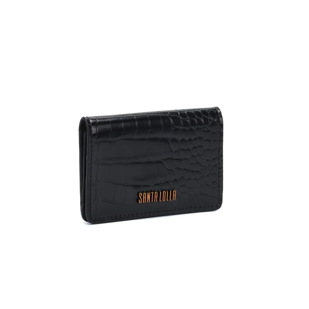 Porta Cartão Croco Preto - vista 2 de 5