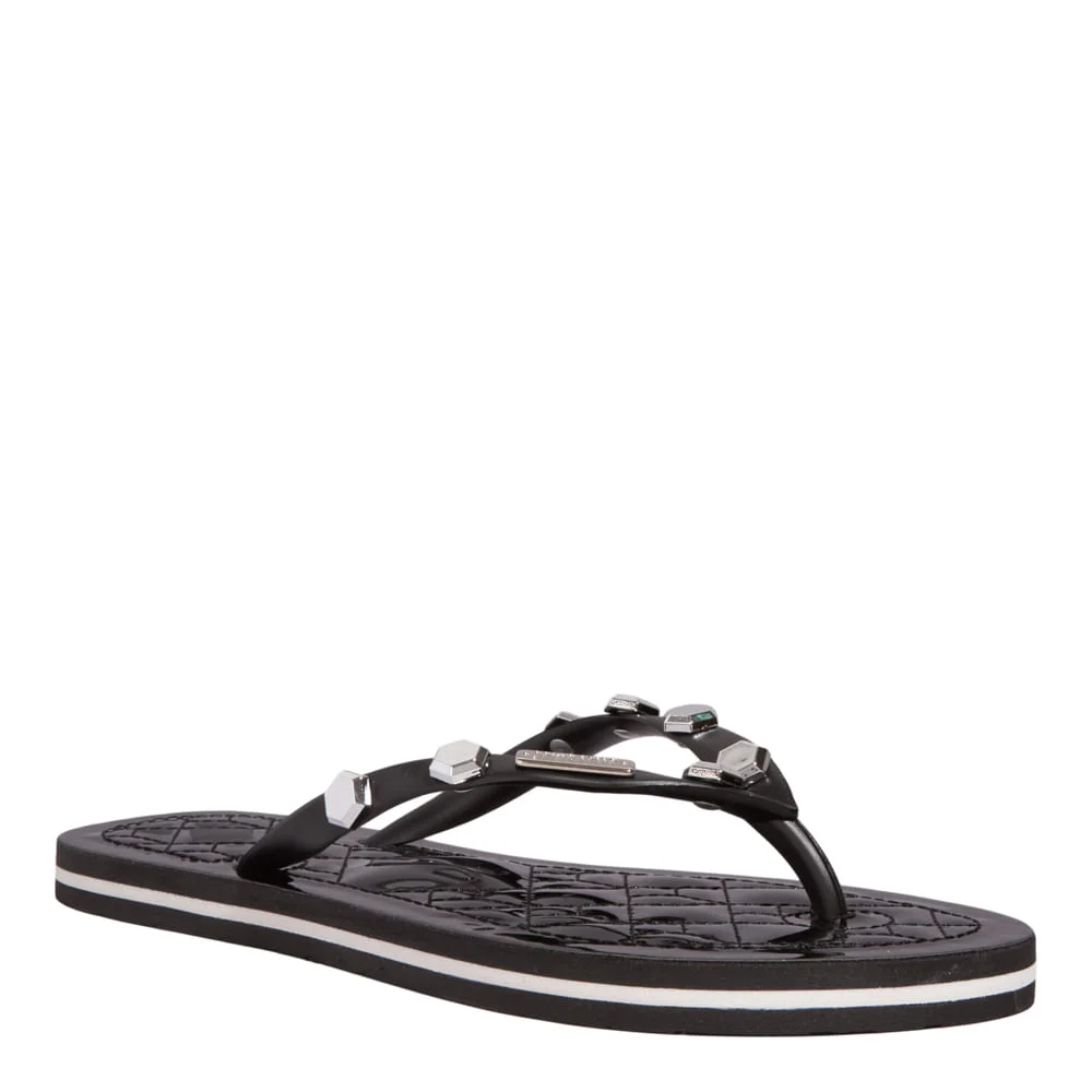 Chinelo Flip Flop Verniz Matelassê Preto - vista 2 de 4