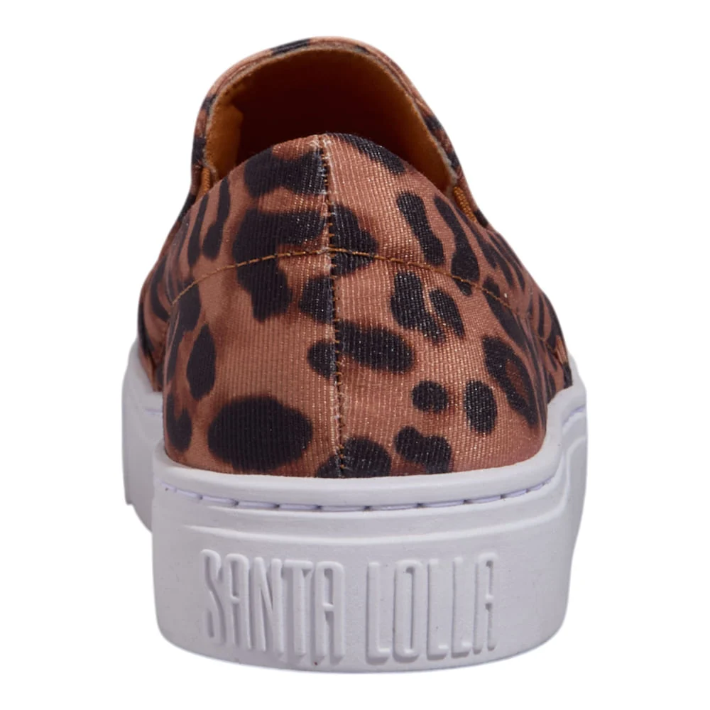 Tênis Slip On Gorgurão Animal Print Onça - vista 4 de 5