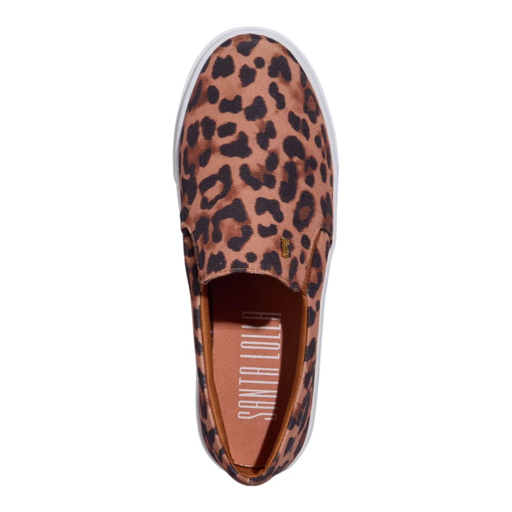 Tênis Slip On Gorgurão Animal Print Onça - vista 5 de 5