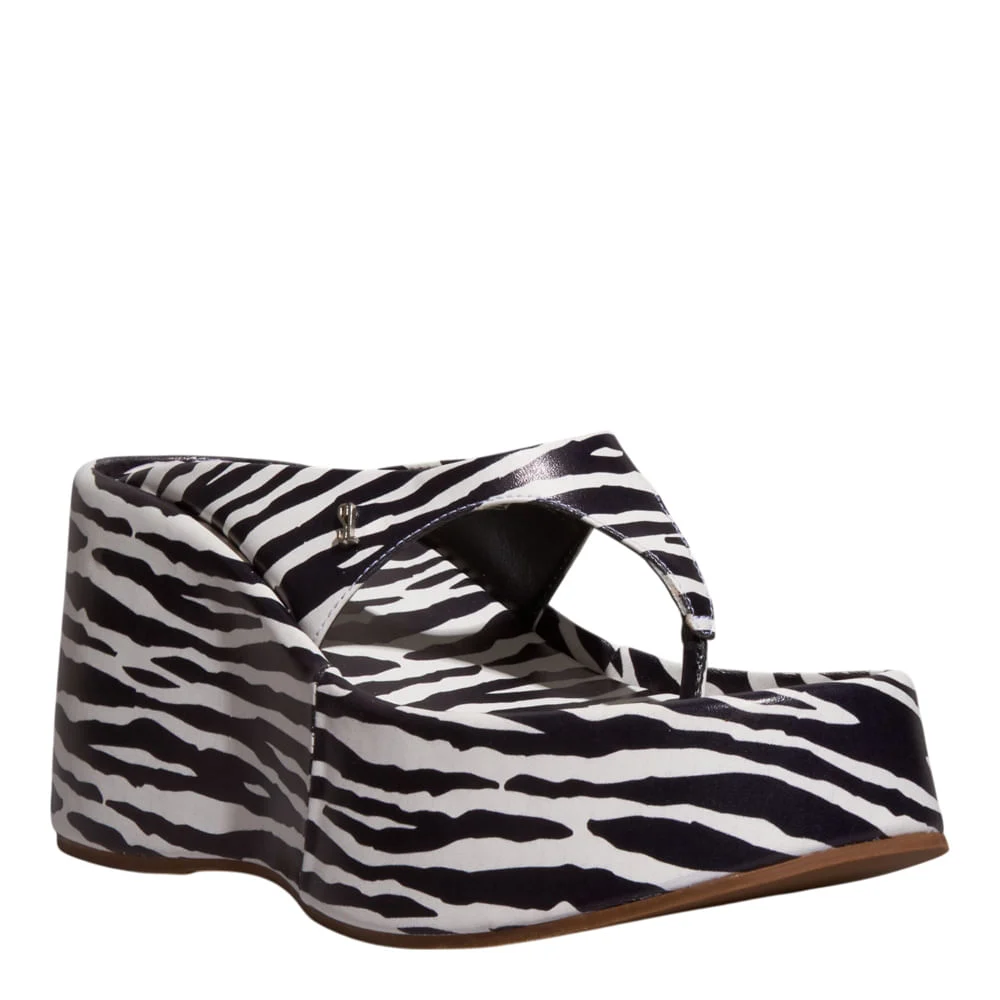 Papete Plataforma Animal Print Zebra - vista 2 de 4