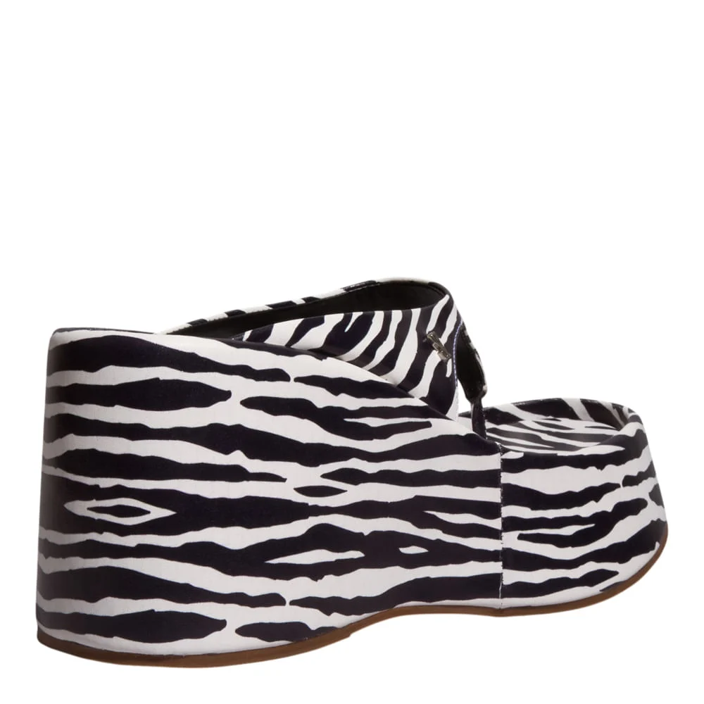 Papete Plataforma Animal Print Zebra - vista 3 de 4