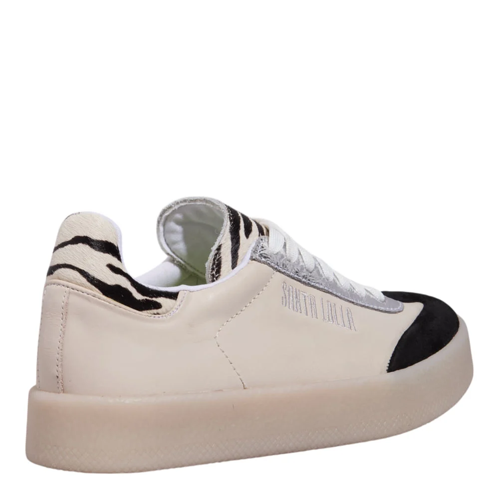 Tênis Couro Confort Animal Print Zebra - vista 3 de 4
