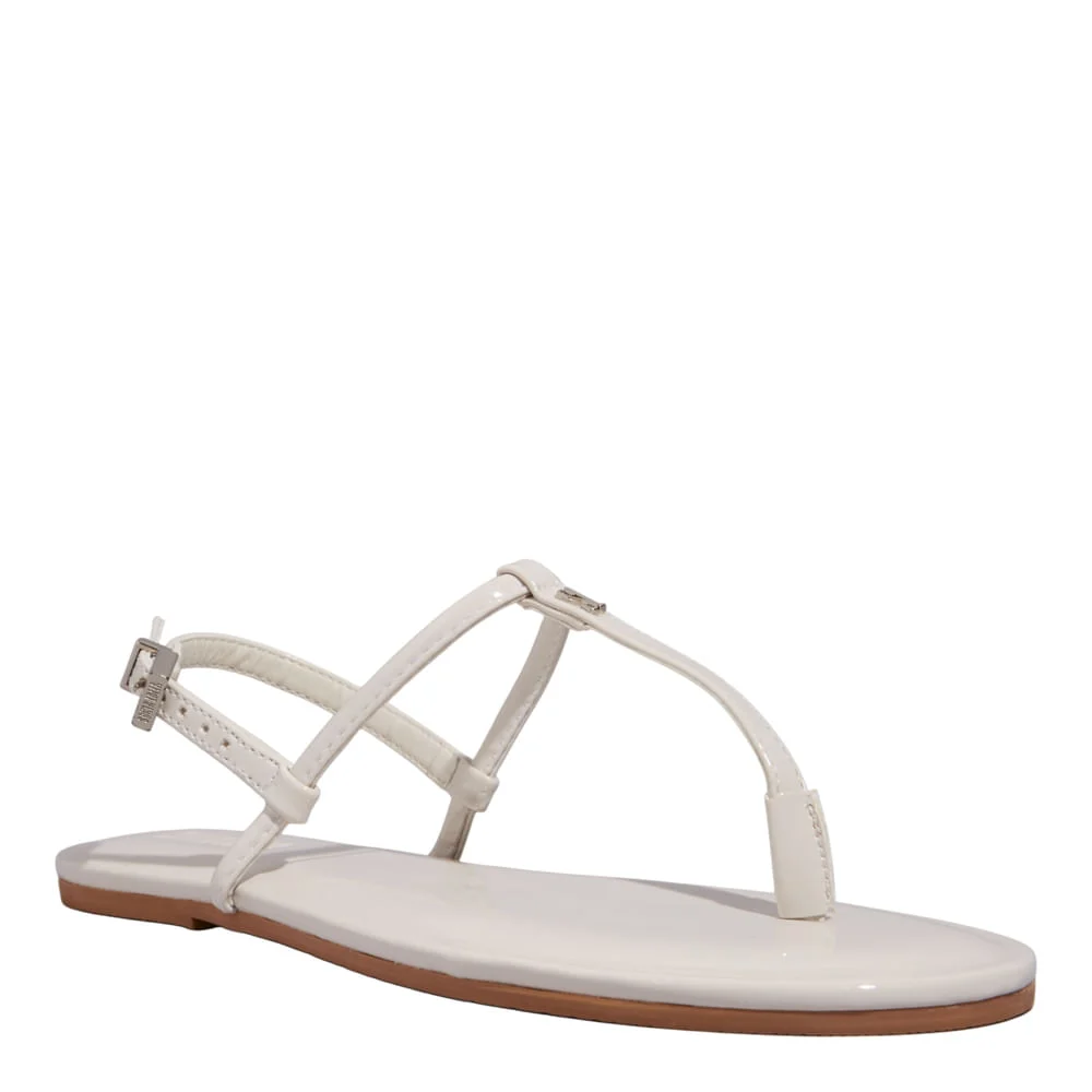 Rasteira Verniz Anzeli Off White - vista 2 de 4
