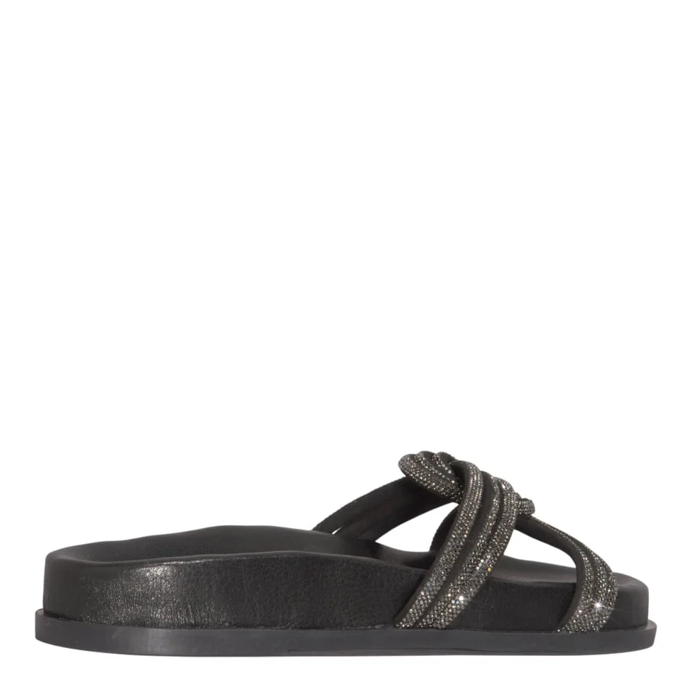 Papete Napa Soft Brilho Strass Preta - vista 3 de 5