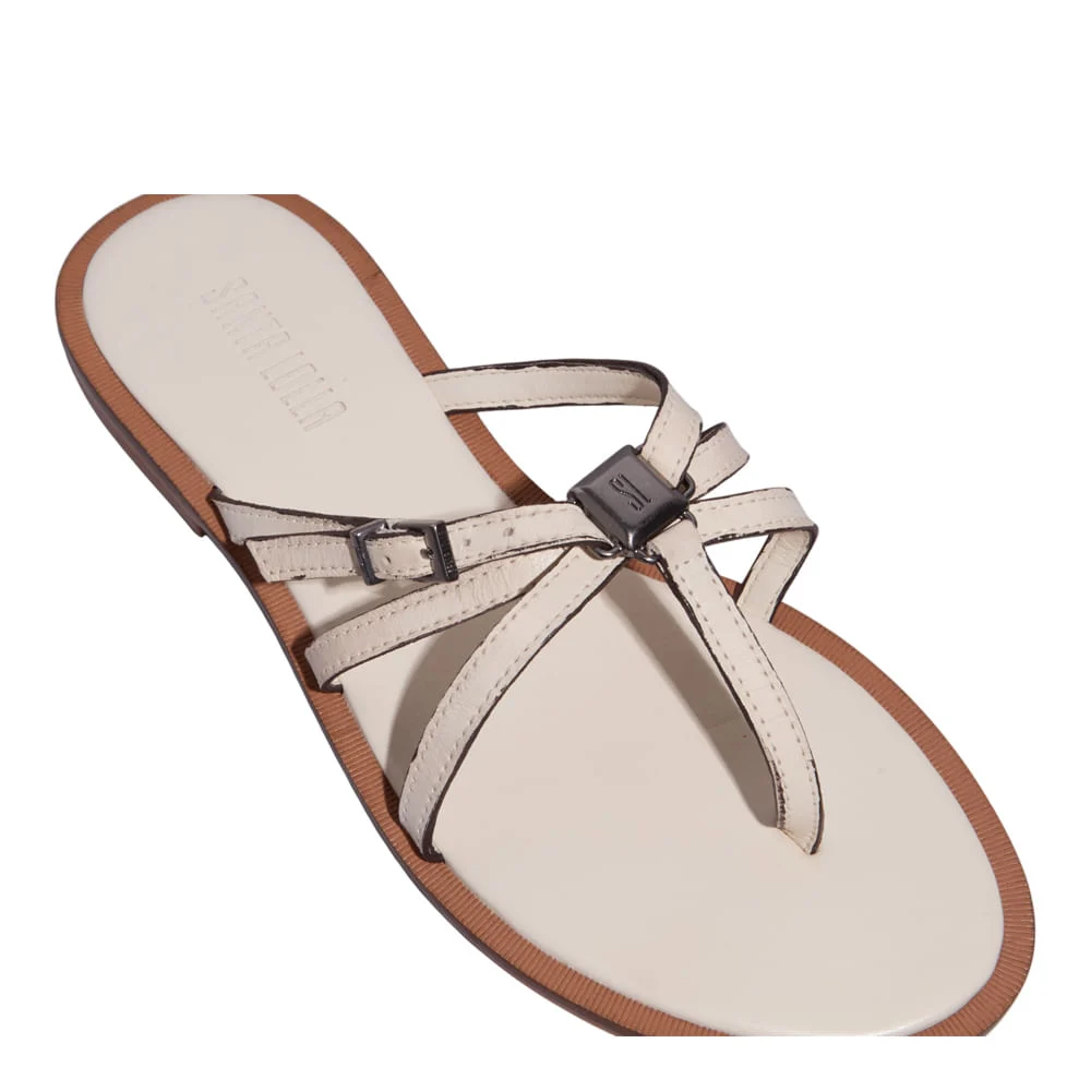 Rasteira Couro Nobre Soft Off White - vista 4 de 4