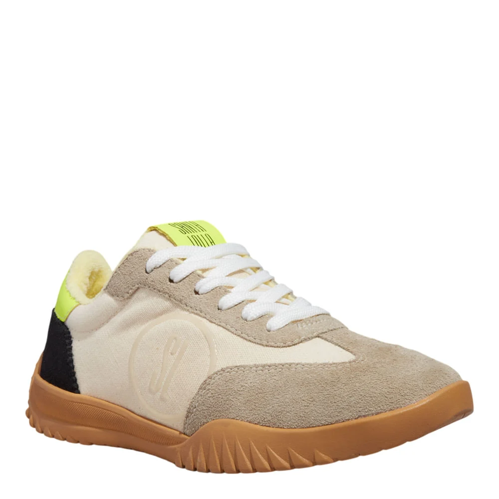 Tênis Couro Camurça Multicolor Cinza - vista 2 de 5