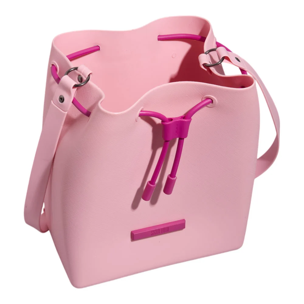 Bolsa Bucket Borracha Rosa Pink - vista 3 de 3