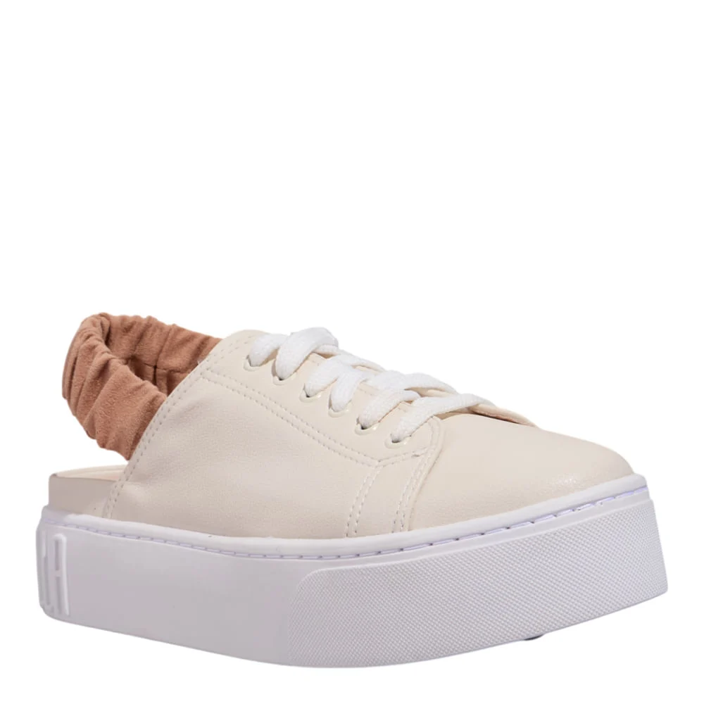 Tênis Plataforma Floater Off White Elástico - vista 2 de 5