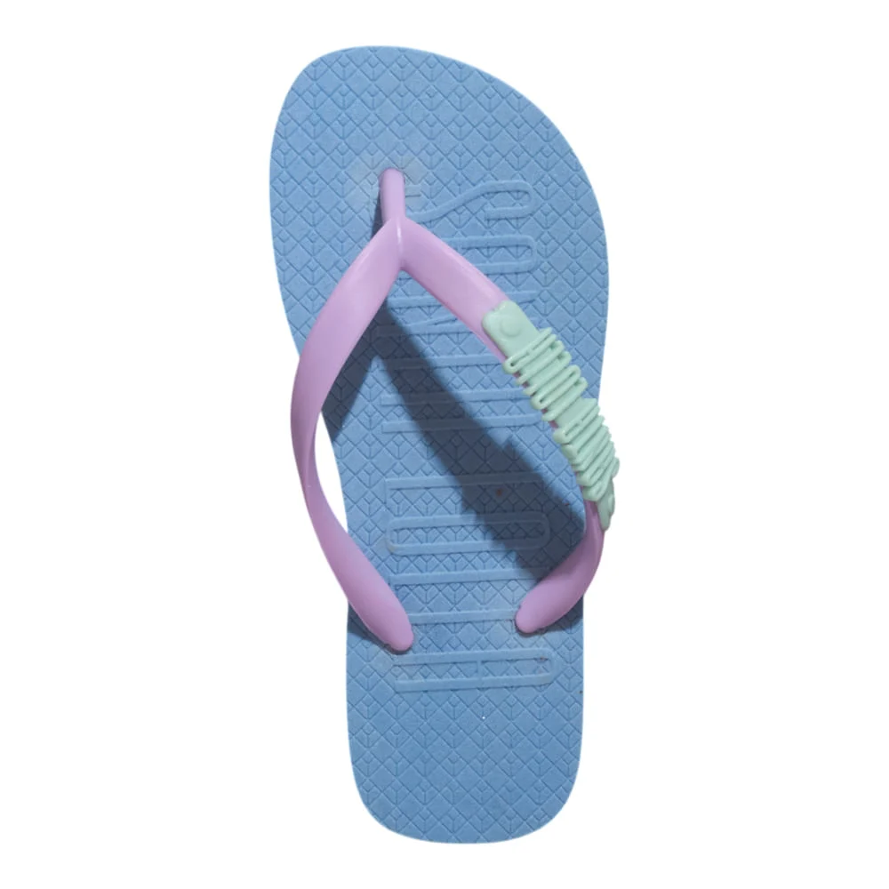 Chinelo Flip Flop Infantil Borracha Azul Bebê - vista 4 de 4